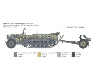 1:35 Dt. Sd.Kfz. 10 Le.IG18 m. Besat.