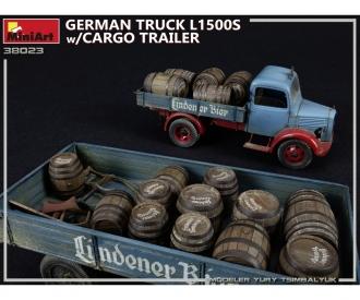 1:35 Ger. Truck L1500S w/Cargo Trailer