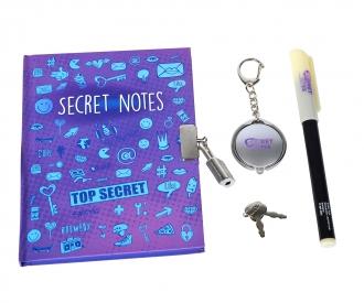 Secret Notes Set – Journal avec stylo encre invisible