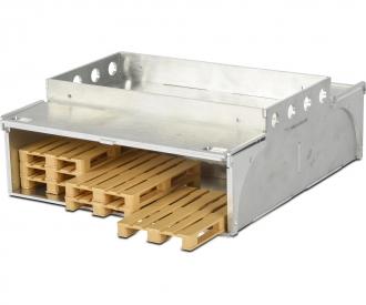 1:14 Alum. Trailer, model accessory, pallet case