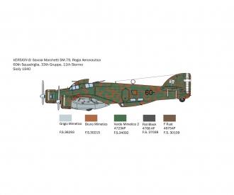 Italeri S.M.79 M Sparviero Aircraft Kit 1:72