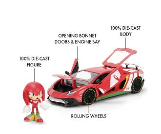 Knuckles Lamborghini Aventador SV 1:24