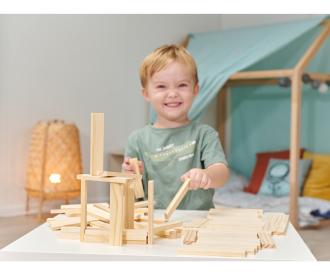 Wooden Construction Kit 200 Pieces