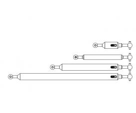 1:14 Prop.shaft Set 6x6 (4) FH adj.