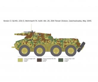 Sd.Kfz. 234/3 Model Kit 1:35 with PE Parts