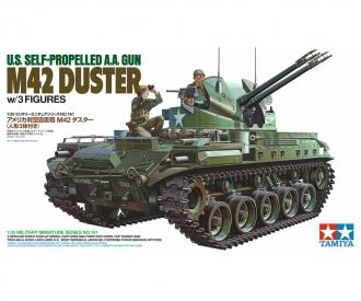 1:35 US M42 Duster, plastic model kit, 3 figures