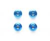 TRF M4 Serrated Wheel Nuts, RC accessory, blue