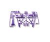 Front Suspension Arm A Parts in Purple