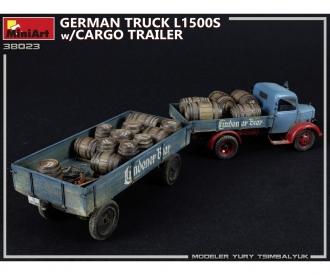 1:35 Ger. Truck L1500S w/Cargo Trailer