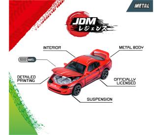 Coffret Majorette – 5 Voitures JDM Manga à L’échelle 1/64 – Portes Ouvrantes, Suspensions – Dès 3 Ans