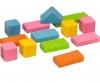 Coloured Wooden Blocks - 75 Pieces