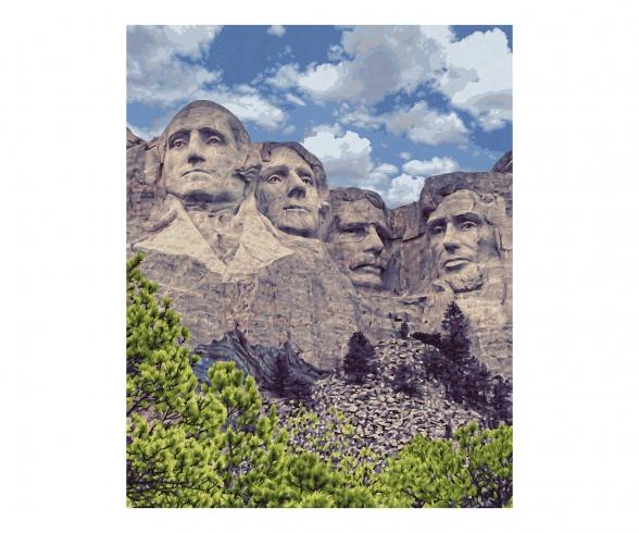 Mount Rushmore 40 x 50 cm - Painting by Numbers