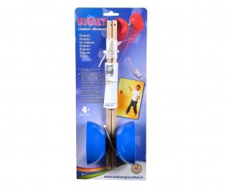 Diabolo Plastic with Wooden Bars, 4 versions