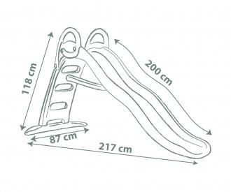 Smoby Life Rutsche Funny Wellenrutsche mit Wasseranschluss