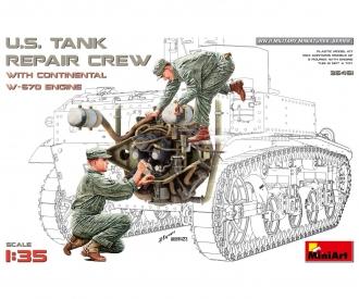 1:35 US Panzer Reparatur - Crew mit W670 Motor