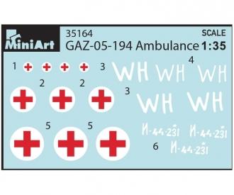 1:35 GAZ-05-194 Ambulance (3Axle)