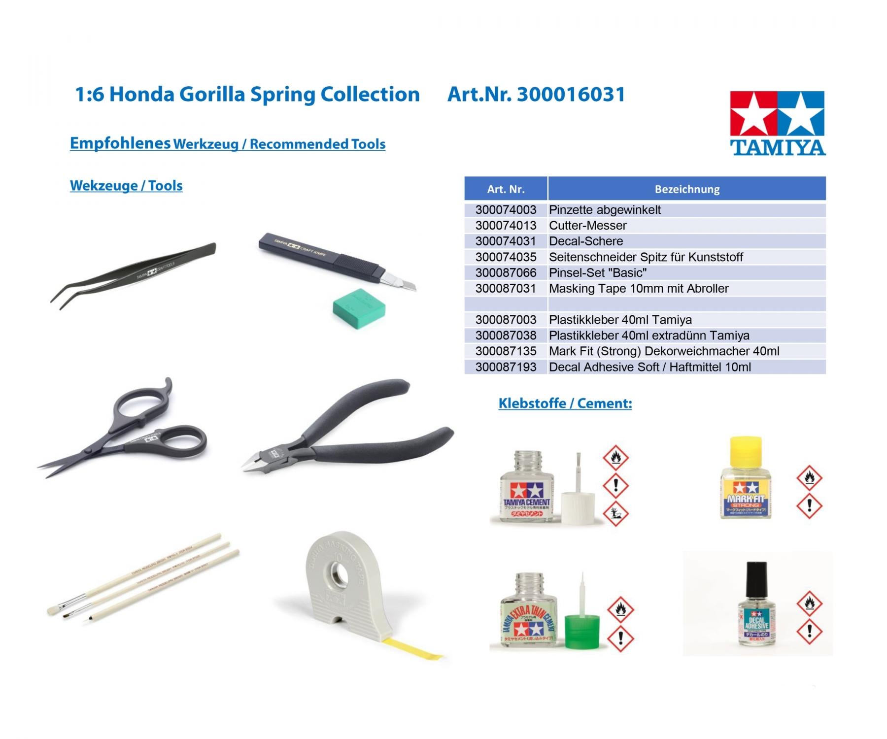 Buy 1:6 Honda Gorilla Spring Collection online | Tamiya