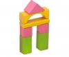 Coloured Wooden Blocks - 75 Pieces