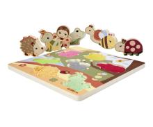Feel Puzzle with Fabric - Bee Happy