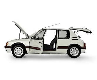 1:8 IXO Peugeot 205 GTI Weiß