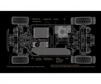 1:10 XM-01 Pro Chassis Kit, RC assembly kit