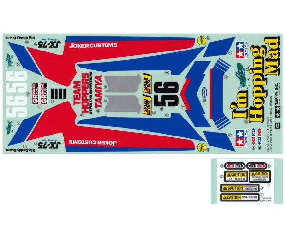 Grasshopper II Sticker Bag, decal set for RC body