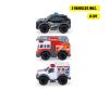 Micro Playset Véhicules d'urgence avec lampe torche
