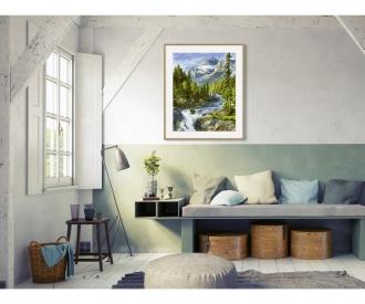 Rocky Mountains 40 x 50 cm - Painting by Numbers