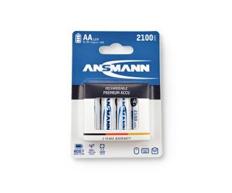 AA Battery Set, 1.2V 2100mAh, 4 rechargeable cells