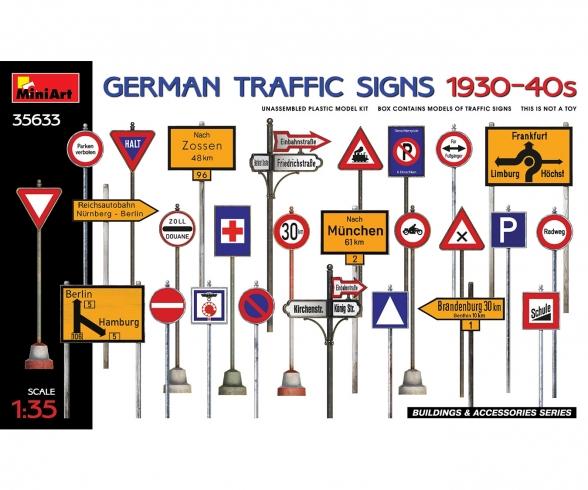 1:35 Panneaux de signalisation allemands 1930-40