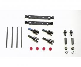 TT-02S Steel Suspension Mount Set F/R for Chassis