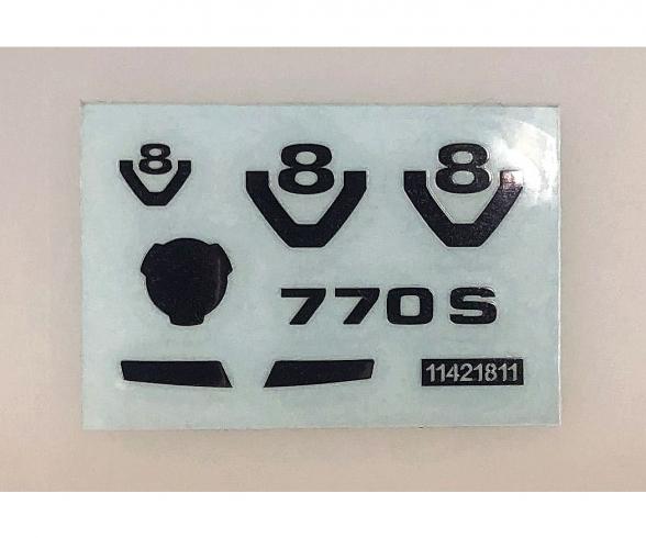 Scania 770 S Metal Transfer Sticker Decal