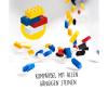 Blox - 1000 briques de 4 pièces grises - compatibles avec les briques de jeu connues