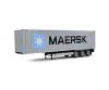 1:24 Container Anhänger blau