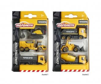 Volvo Construction 3-teiliges Set, 2-sort. | Lieferung 1 Set - Zufallsauswahl