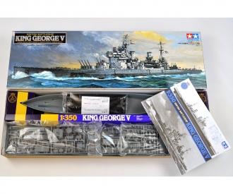 1:350 King George V battleship model kit