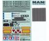 Sticker MAN TGX 26.540 Ver.II, decal sheet