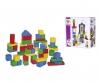 Coloured Wooden Blocks - 50 Pieces