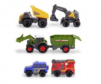 Micro City Team Vehicle Set With 5 Licensed Cars