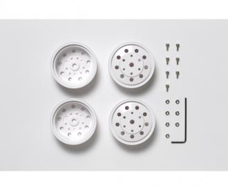 1:14 F Wheels, truck rims, white ABS 22 mm