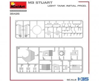 1:35 M3 Stuart leichter Panzer frühe Produktion