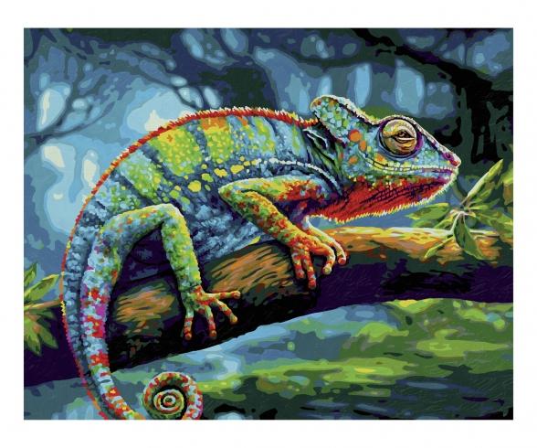 Caméléon - Peinture par numéros