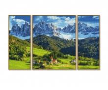 St. Magdalena in South Tyrol - painting by numbers