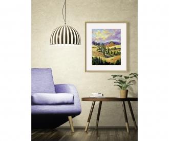 Cypress Alley 24 x 30 cm - Painting by Numbers