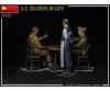 1:35 Fig. Soldats américains au café (3) avec accessoires