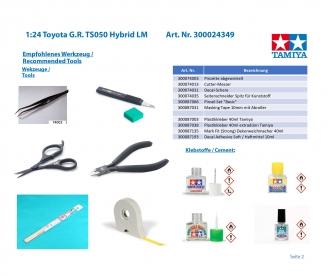 1:24 Toyota G.R. TS050 HYBRID, plastic model kit