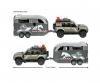 Majo GS Land Rover + Remorque 25Cm