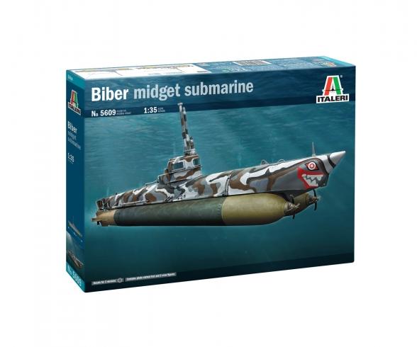 Italeri Biber Midget Submarine Model Kit 1:35