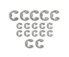 E-Ring Set, model accessory, 17 pcs 2mm 3mm 4mm