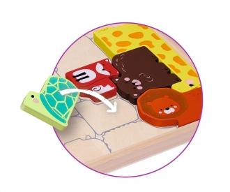 Animalset en boîte en bois